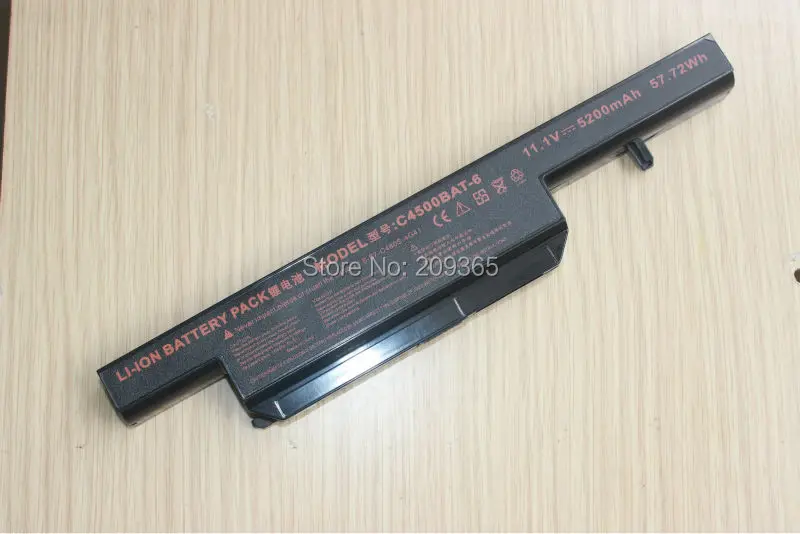 Ноутбук Батарея для CLEVO C4500 W150 W270 B4105 серии Заменить: C4500BAT 6 C4500BAT6 Бесплатная