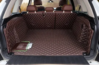 Коврики для багажника автомобиля кожаные коврики с вышивкой BMW X5 F15 2014.15.2016.2017|mat