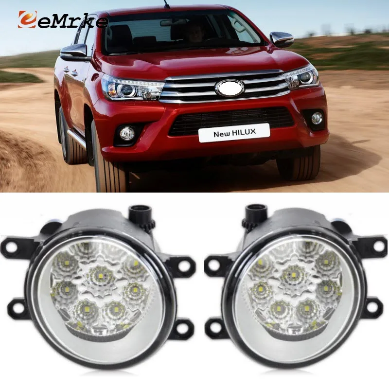 EEMRKE для Toyota Hilux Vigo 2015-up автостайлинг SMD 9-штук светодиодные галогенные