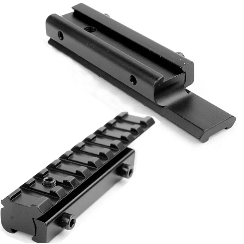 11mm Dovetail Extension to 20mm Weaver Picatinny Adapter Base Riser Rail Mount | Спорт и развлечения