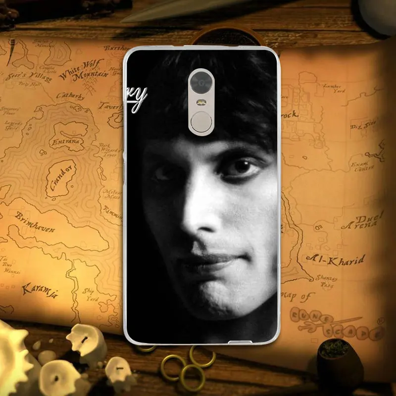 Soft TPU Funny Phone Cases for Xiaomi Mi Redmi Note 3S 4 4X 4A 5 5S 5A 6 6X 6A 8 A1 Pro Plus Max 3 Freddie Mercury Queen Band |