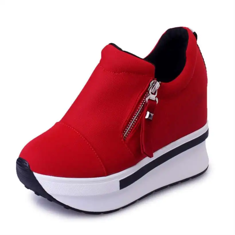 Wedges Women Boots 2018 Platform Shoes Woman Creepers Slip On Ankle Fashion Flats Casual | Обувь