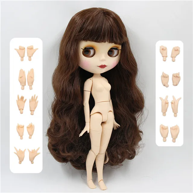 joint doll Ледяная фабрика blyth кукла игрушка BJD кукла без одежды Нормальный/шарнир тела 30 см руки AB в подарок DIY на заказ - Цвет: joint doll