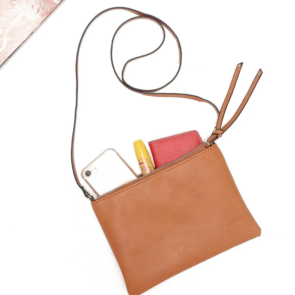 Женские сумки 2018 женский кожаный кошелек сумка мессенджер на молнии для