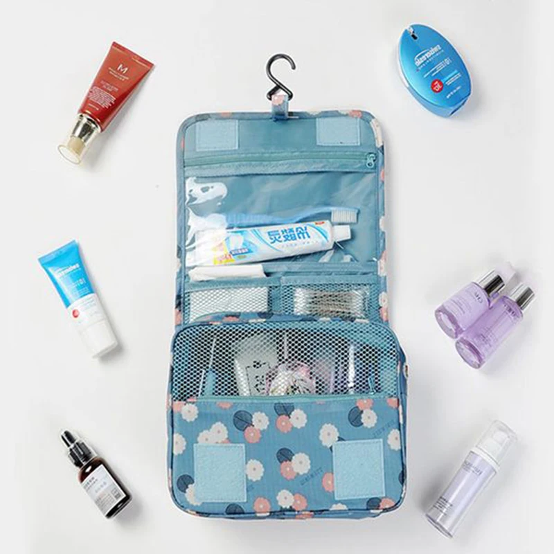 Женская нейлоновая косметичка на молнии для макияжа путешествий|cosmetic bag|womens travel