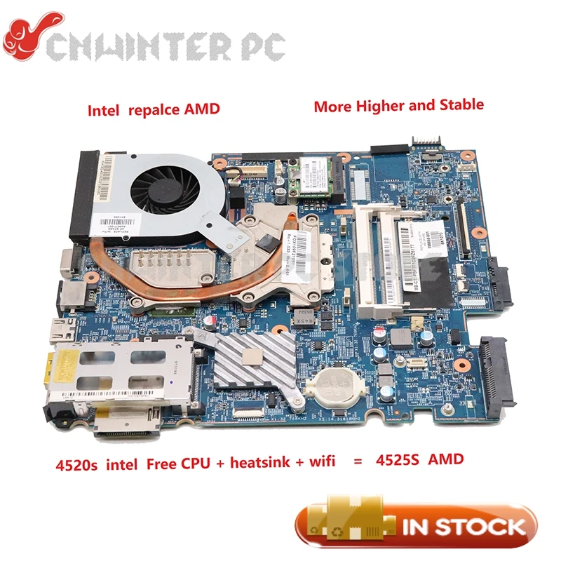 NOKOTION 48.4GK06.0SD 598670 001 598668 для HP Probook 4520S материнская плата совместима 4525S 613212 622587