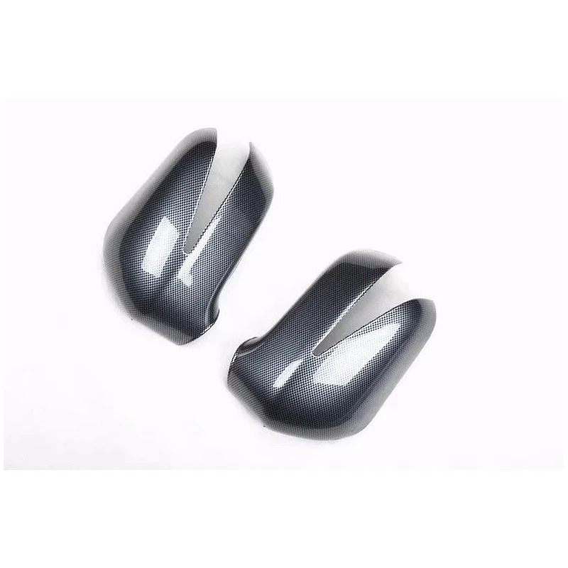 2 шт. хромированные чехлы из углеродного волокна для боковых дверей автомобиля