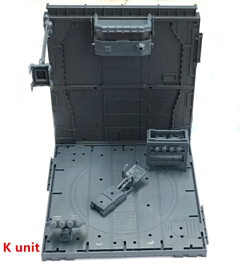 K unit CG Универсальный ангар гараж фронтальная база сцены для Bandai Gundam комбинация DC010 - Цвет: K unit