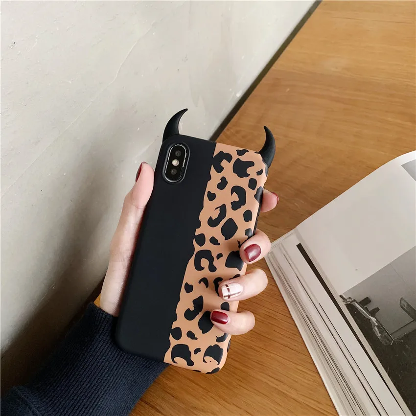 Leopard Print Pattern Case for iPhone 8 7 Plus 6 6s Luxury Cheetah Soft TPU Silicone Shockproof Cover XS MAX XR X |