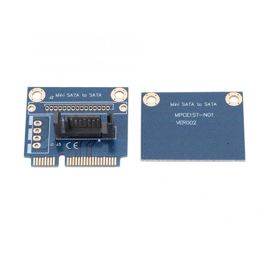 Мини SATA для 7pin Mini PCIe карта расширения mSATA-SATA адаптер синий компьютерный кабель