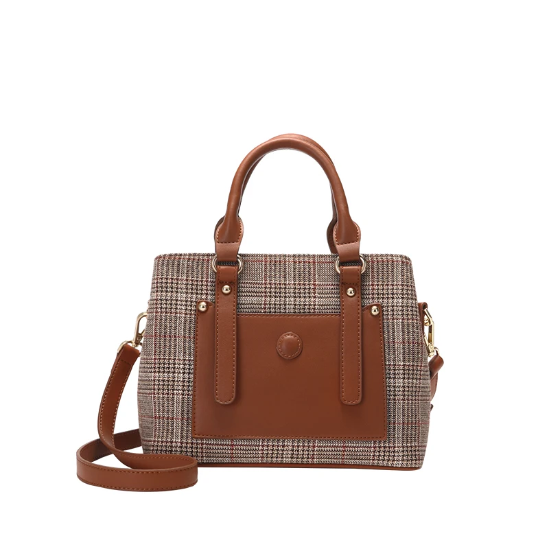 Женская сумка Кроссбоди JONBAG из клетчатой ткани все в одном 2019|Сумки с ручками| |