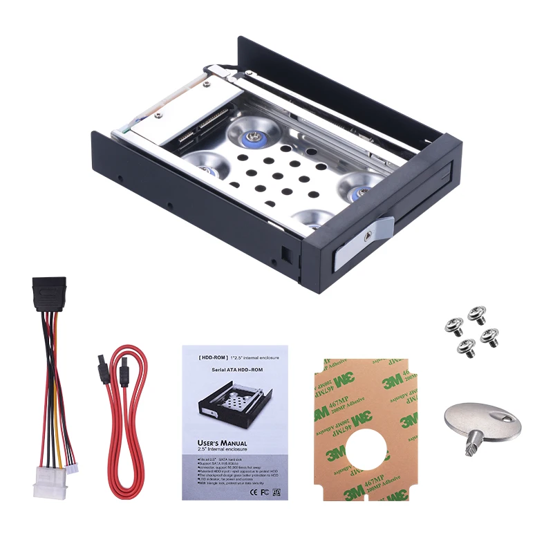 Uneatop 2 5 "чехол для жесткого диска на 3 5" Floppy Bay SATA SSD HDD Enclsoure с анти шок Mobile Rack|mobile