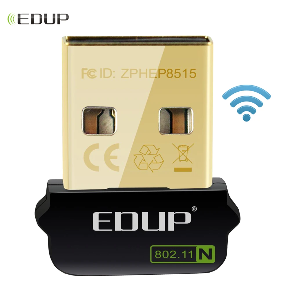 Мини USB 150 Мбит/с 802.11n Wi Fi адаптер беспроводная сетевая карта EDUP набор микросхем