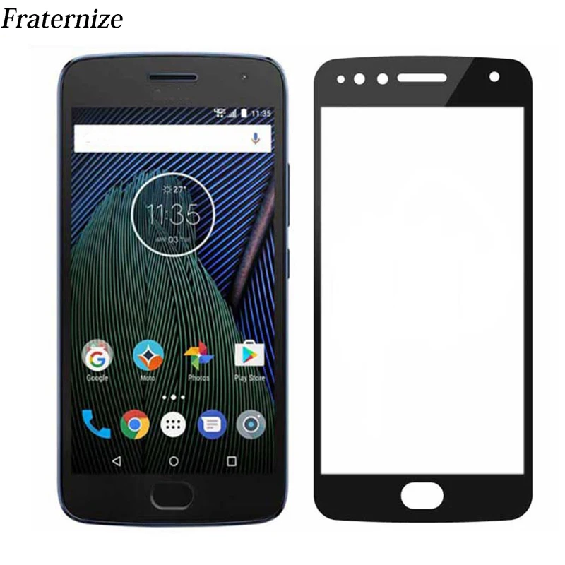 Полноэкранная защита для Motorola Moto G5 Plus Z Z2 Play C E4 закаленное стекло пленка G5S