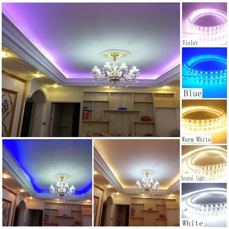 ZAHORIO 5050 Светодиодная лента DC12V 5 м 10 300 светодиодный s RGB 60 s/M лампы Гибкий Светильник