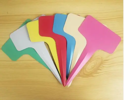 6 x10cm Plastic Plant T-type Tags Markers Nursery Garden Labels Signs Hanging Gray 3pcs | Дом и сад