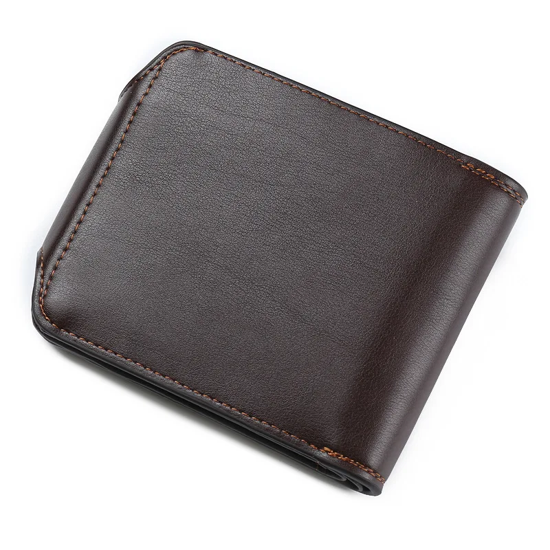 Новый дизайн деловые удобные мужские кошельки сверхкачественный черный