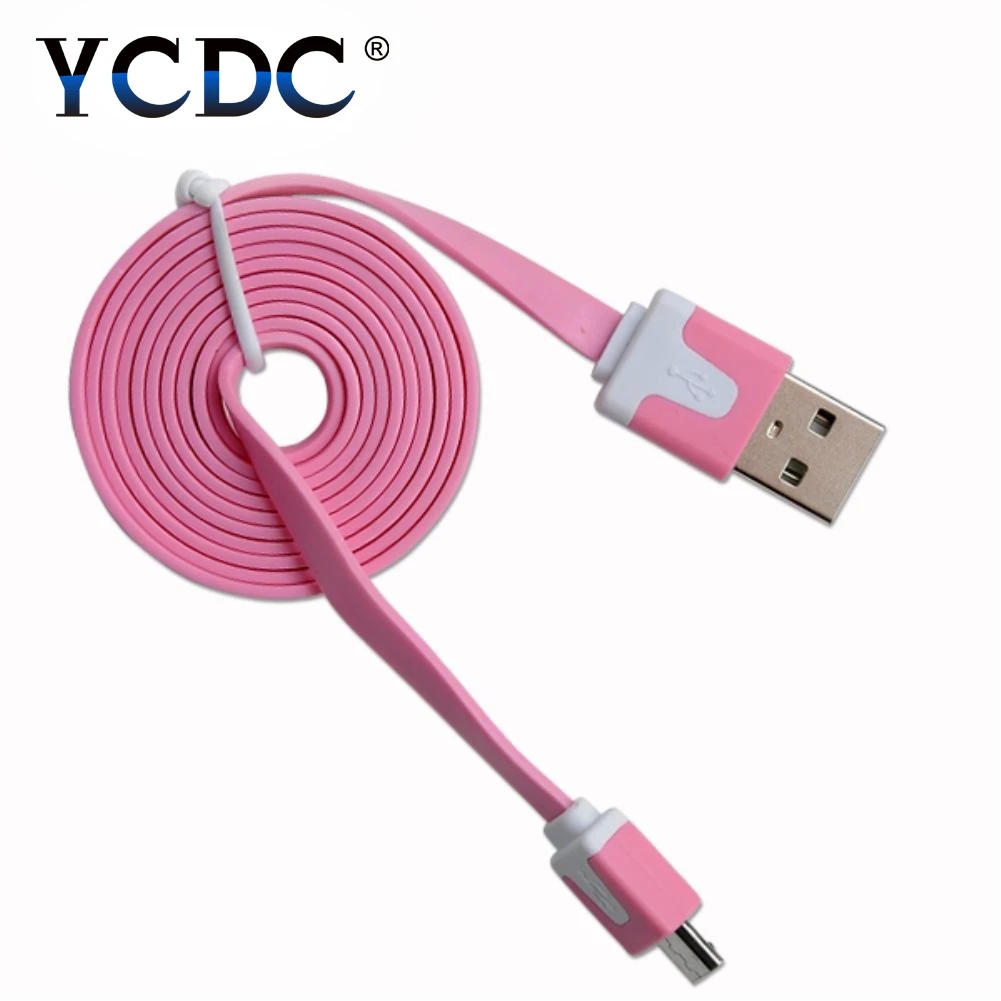 1 м прочный плоский usb-кабель для зарядки и передачи данных для телефонов samsung, htc, Xiaomi, lenovo, zte, huawei, Android скидка 53