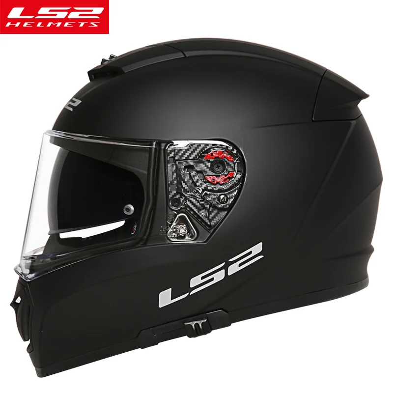 Casco LS2 FF390 выключатель полный уход за кожей лица мото rcycle шлем с внутренним солнцезащитным щитом гоночный мужчина женщина capacete ls2 шлем casco moto ls2 - Цвет: FF390 Matte Black