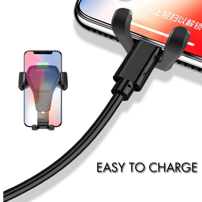 Универсальный автомобильный держатель для телефона Gravity крепление на