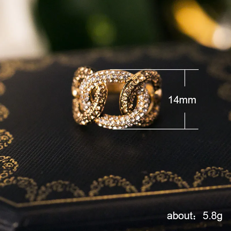 Женское кольцо с цирконием YOBEST розовое золото цвет черный и белый роскошные