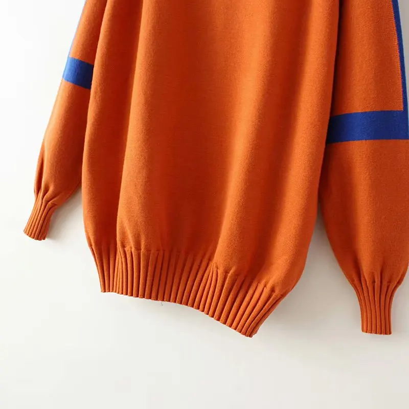 Spring Autumn Women Solid Big Cashmere Wool Sweater long Sleeve O-neck Pullovers Jumper Computer Knitted Oversize Sweaters | Женская