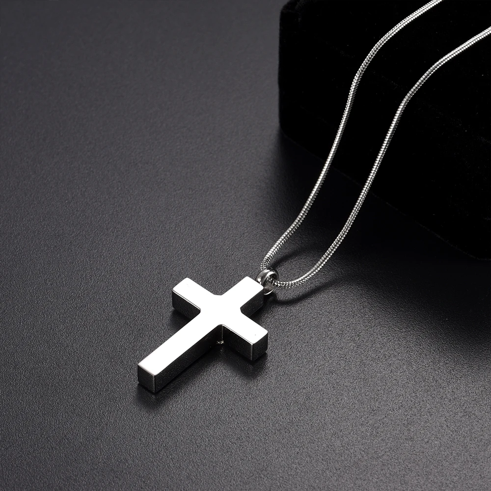 

Stylish Memorial Jewelry Cross Cremation urn Pendant Necklace Pet/Human Ash Holder Pendant Collier bijoux