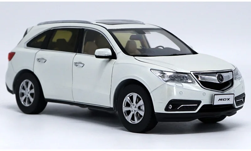 1:18 Acura MDX сплав литья под давлением Модель автомобиля игрушки белый красный для детей подарки коллекция оригинальная коробка