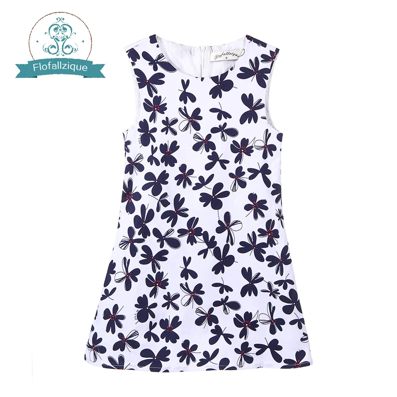 Малыша Девушки Платье Без Рукавов Мини Одежда Фрукты Печати Красный Белый