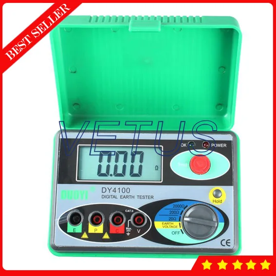 DY4100 цифровой тестер сопротивления заземления|ground resistance tester|resistance testerground |