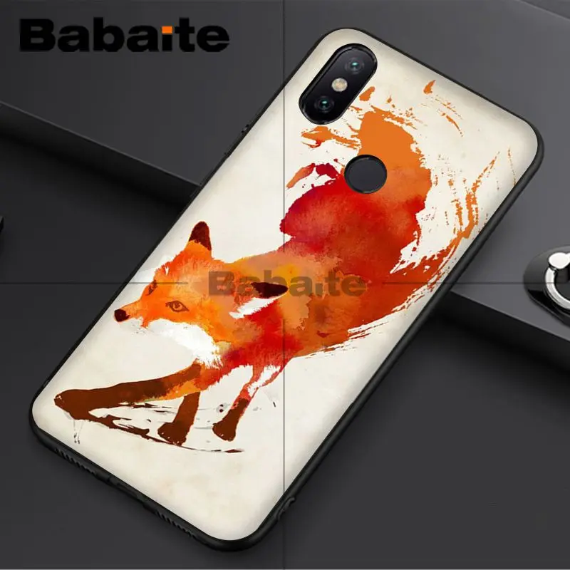 Чехол для телефона Babaite Fox спящий в снегу аксессуары чехол redmi 5plus 5A 6pro 4X note5A note4x
