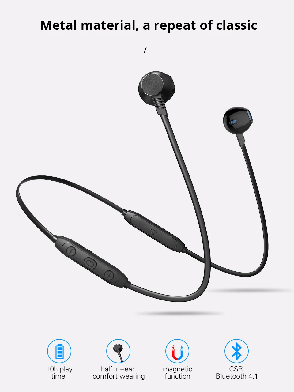 Langsdom L5PRO/L5B luetooth наушники с HD микрофоном металлические стерео беспроводные наушники auriculare Bluetooth гарнитура для телефона