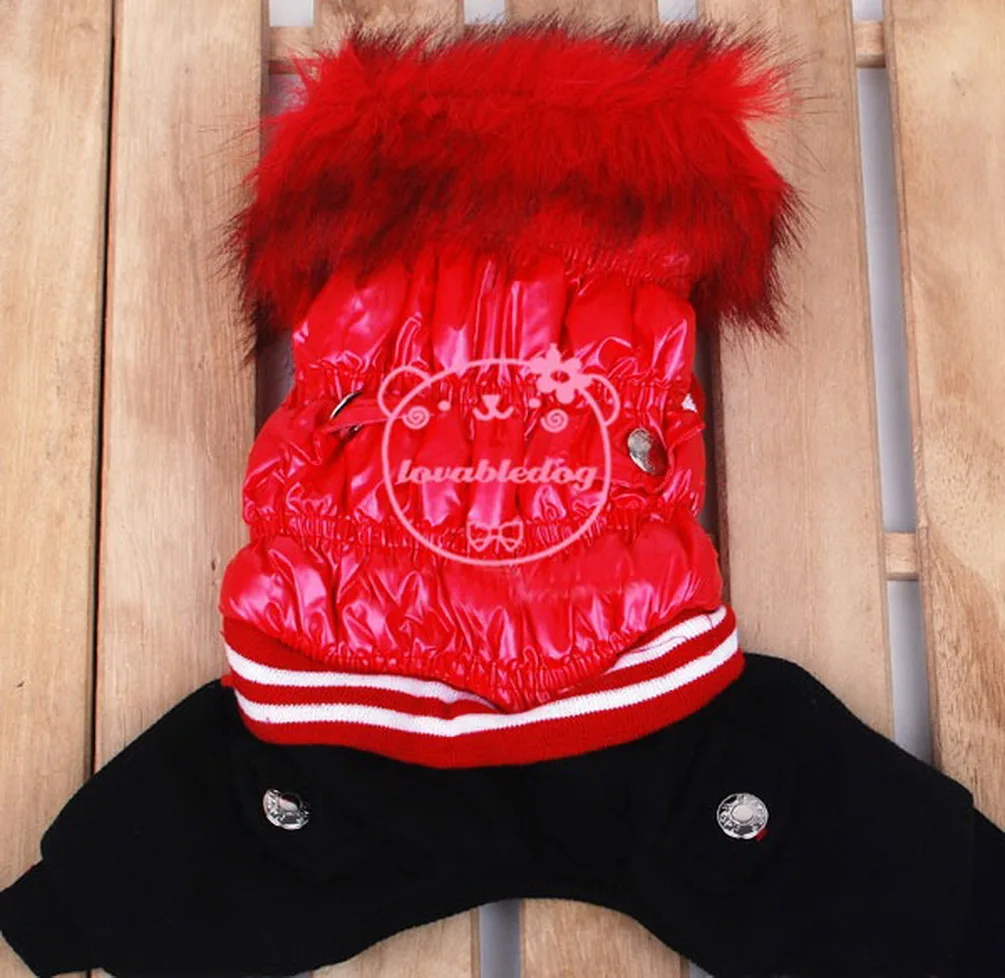 Маленькая одежда для собак комбинезон Тренч свободные брюки Зимнее пальто