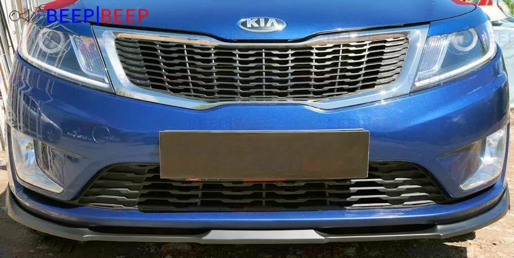 Aerodynamic разделитель панели на переднем бампере для Kia Rio 3 2011 2014 АБС пластик