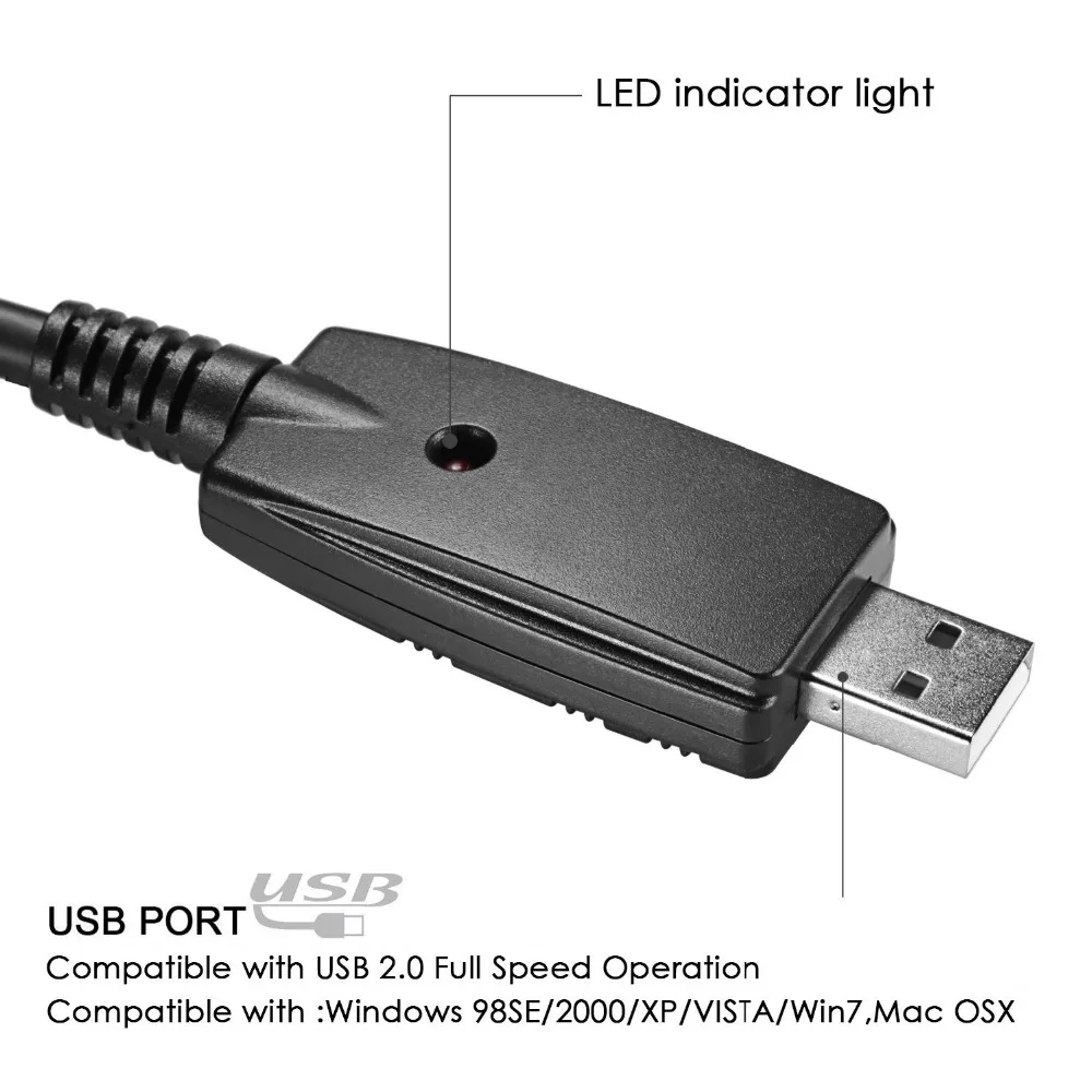 Neewer 10 ноги usb интерфейс штекер 6 35 мм 1/4 дюйма Электрический конвертер для гитары