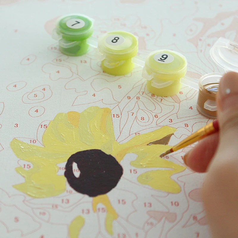 Цветочное дерево украшение для дома картина маслом в скандинавском стиле