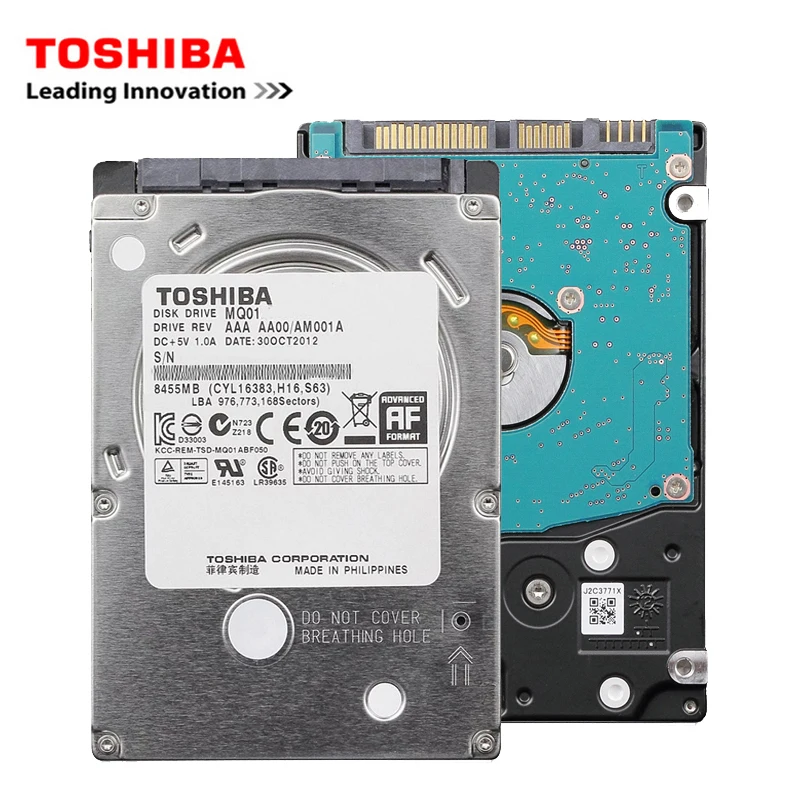 Внутренний жесткий диск TOSHIBA для ноутбука 2 5 дюйма 500 Гб SATA 3-6 ГБ 16-64 МБ 5400 об/мин