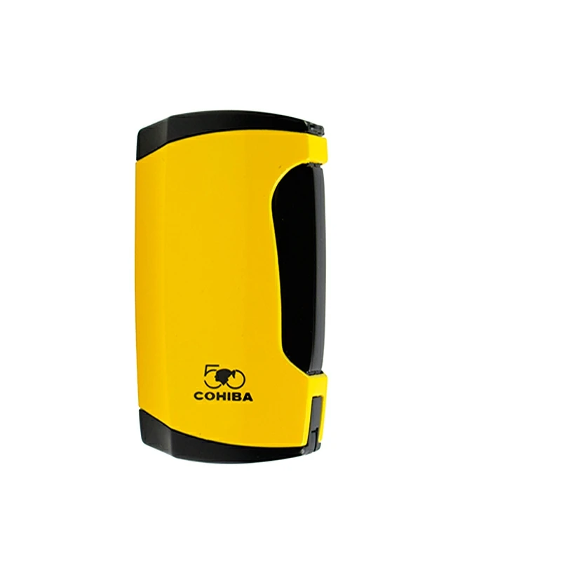 COHIBA зажигалка для сигарет Сигар Зажигалка с двойной струей пламени и