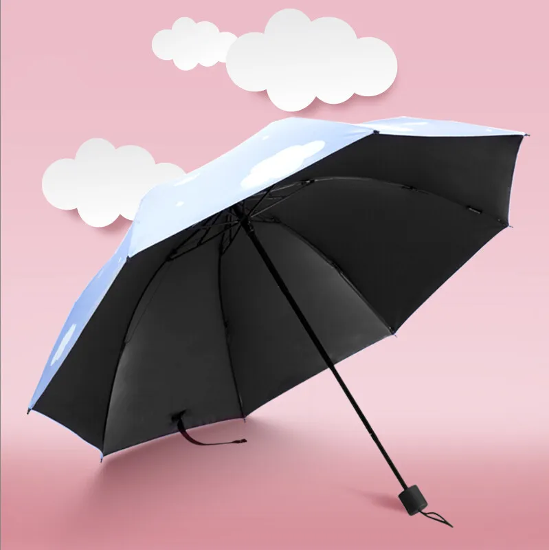 Зонт новый продукт белые облака солнечный день дождь двойное использование