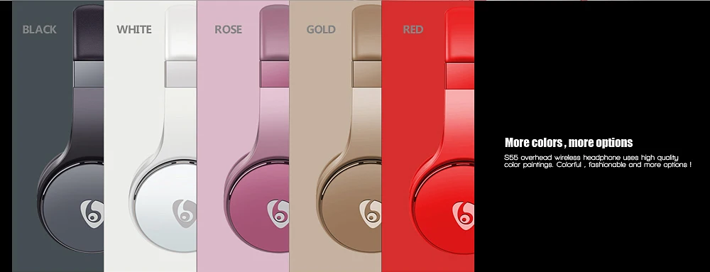 OVLENG S55 беспроводные наушники, Bluetooth гарнитура, складные наушники, регулируемые наушники с микрофоном для ПК, ноутбука, телефона