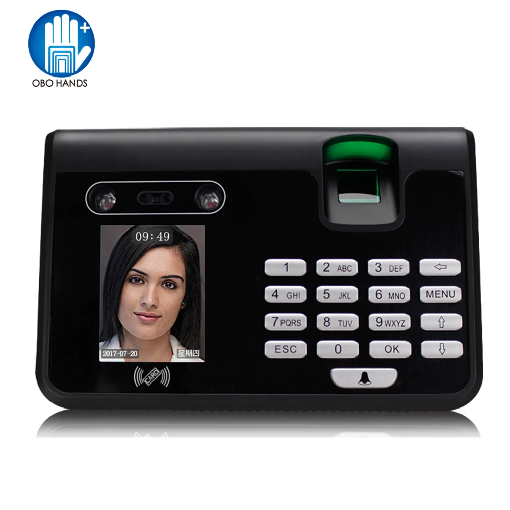 2.8 дюймов TFT отпечатков пальцев RFID пальцем посещаемости время блокировки tcp/ip/USB/U