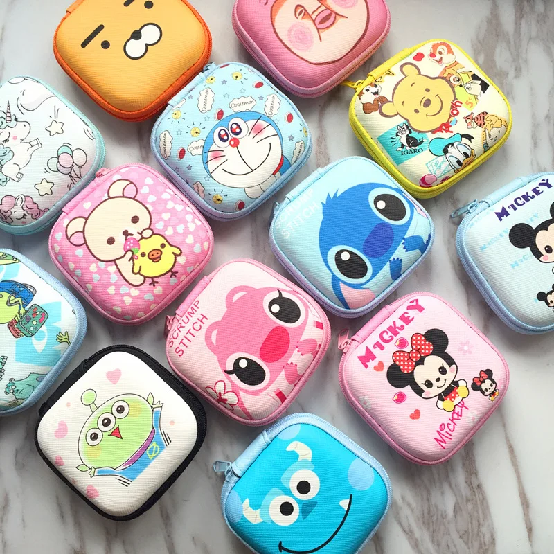 Disney дети мультфильм монета ПУ кошелек Микки Мышь Прекрасный монет девочка мальчик подарок Сумочка для хранения ключ гарнитура сумка kid коробка пакет