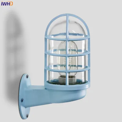 1 Wandlamp скандинавский светодиодный настенный светильник, наружный светильник, стеклянный абажур, наружный настенный светильник для двора, крыльца, освещение, Buiten Verlichting - Испускаемый цвет: 1
