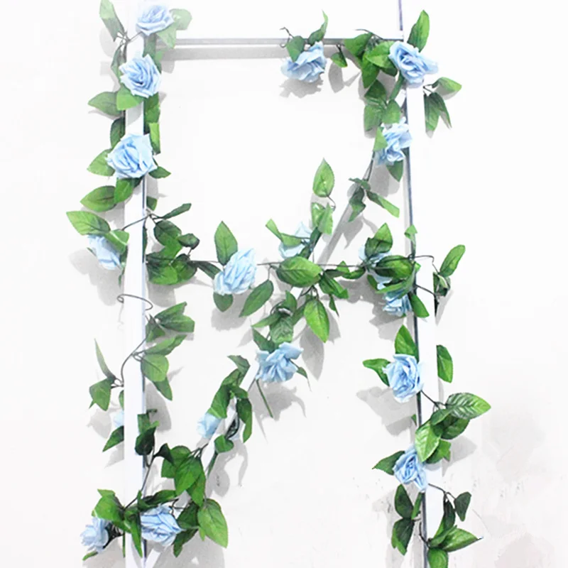 Красивые Искусственные 9 роз Плющ семейное свадебное украшение искусственные