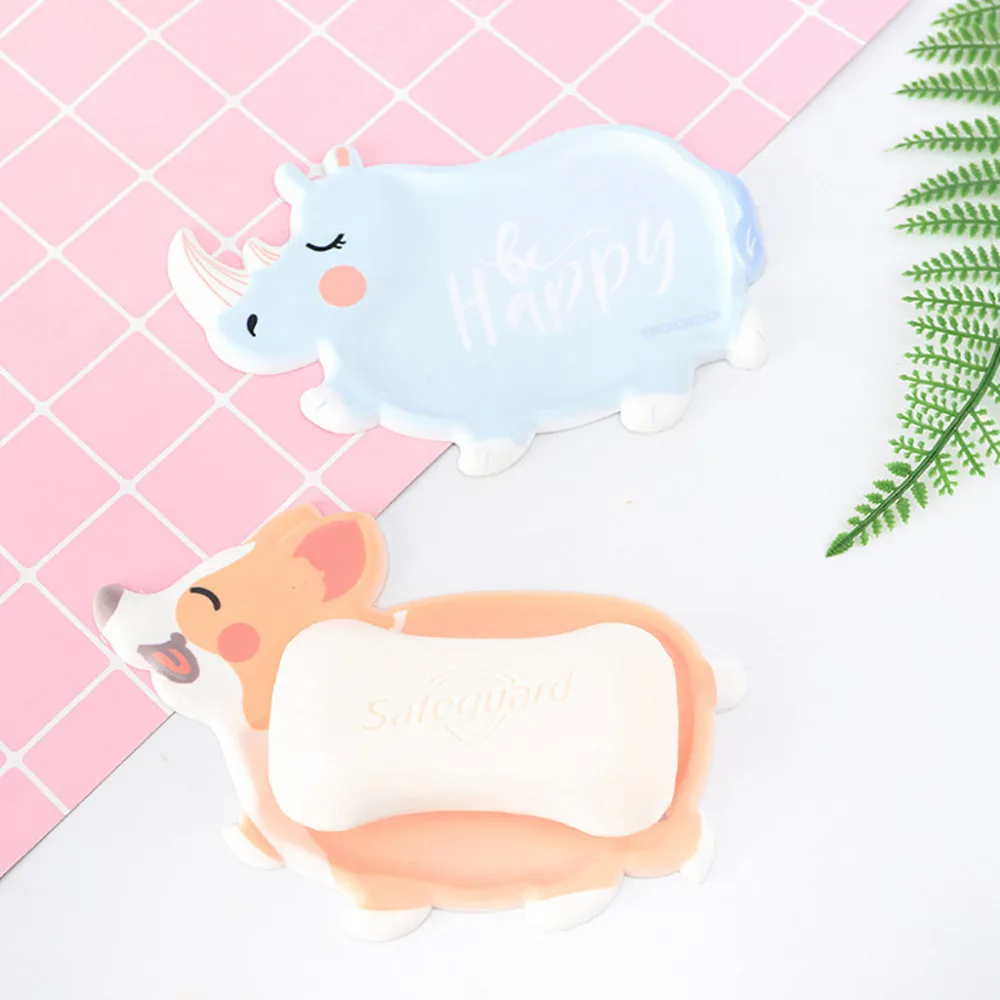 Модный экологичный мягкий резиновый держатель для мыла в виде животного стеллаж