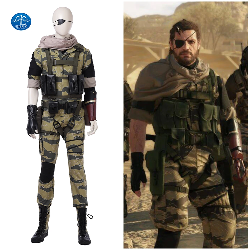 MANLUYUNXIAO New Game Cosplay Metal Gear Snake Cosplay Costume Halloween Costume For Men Game Suit Full Set Custom Made