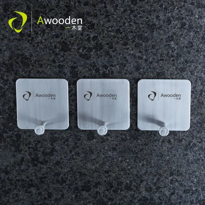 Крючок настенный квадратный из нержавеющей стали 3 шт. | Обустройство дома