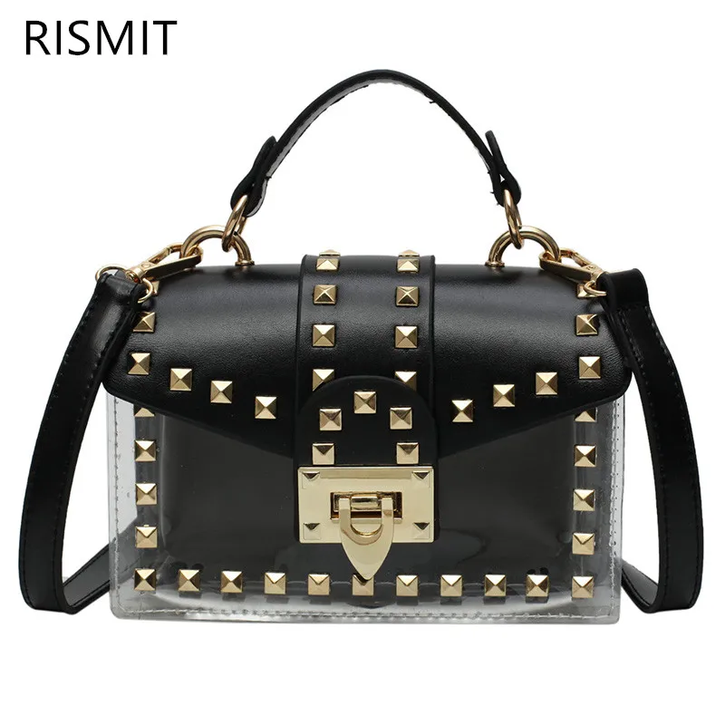 2019 дизайнерская Роскошная Брендовая женская сумка Прозрачная ПВХ Желе маленькая