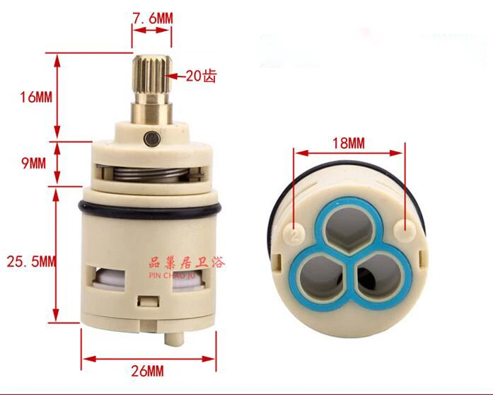 

Faucet Brass Spool 26 # Third Gear Automatically Return To The Splitter Valve Tap Switch To Adjust The Ceramic Switch