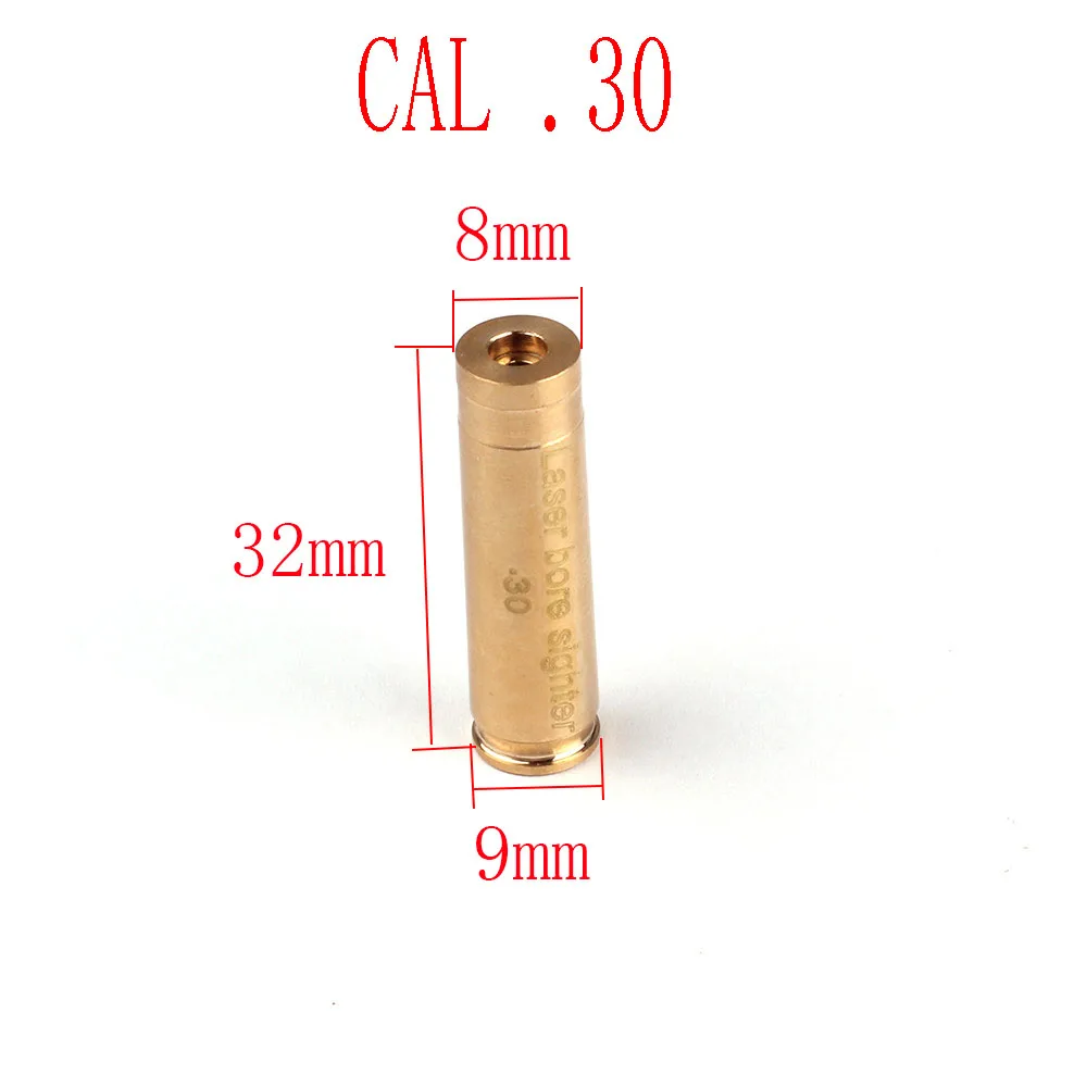 Ohhunt CAL. 9 мм. 45. 30. 222REM. 223REM 7,62X39 30-30WIN 7X57R. 308 7,62X54. 38 картридж с красным лазерным отверстием Sighter Boresighter - Цвет: .30